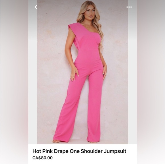 PRETTYLITTLETHING hot pink one should jumpsuit - Picture 7 of 7